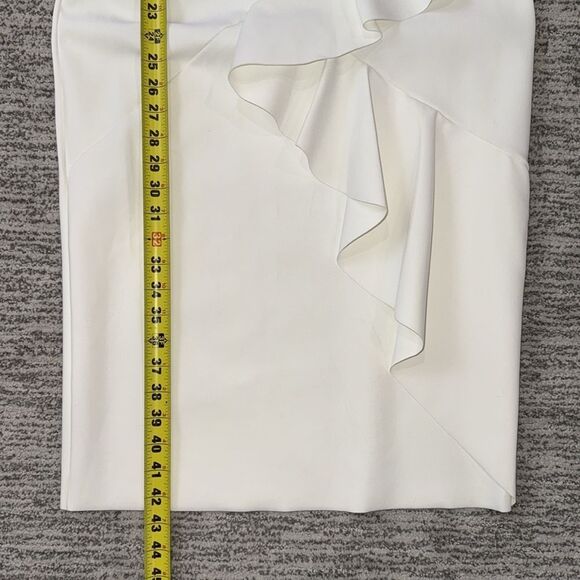 NWT Chiara Boni La Petite Robe CEREN White Wrap Ruffle Midi Dress IT48/ US 12 - Picture 11 of 14